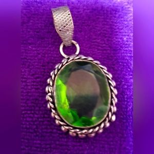 Sterling silver period pendant